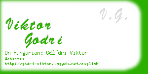 viktor godri business card